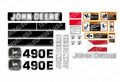 Decal Set for John Deere 490E Excavator Vinyl Sticker