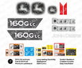 Decal Set for John Deere 160GLC NEW Excavator Vinyl Sticker