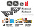Decal Set for John Deere 160P Excavator Vinyl Sticker