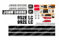 Decal Set for John Deere 992ELC Excavator Vinyl Sticker