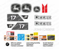Decal Set for John Deere 17P Excavator Vinyl Sticker