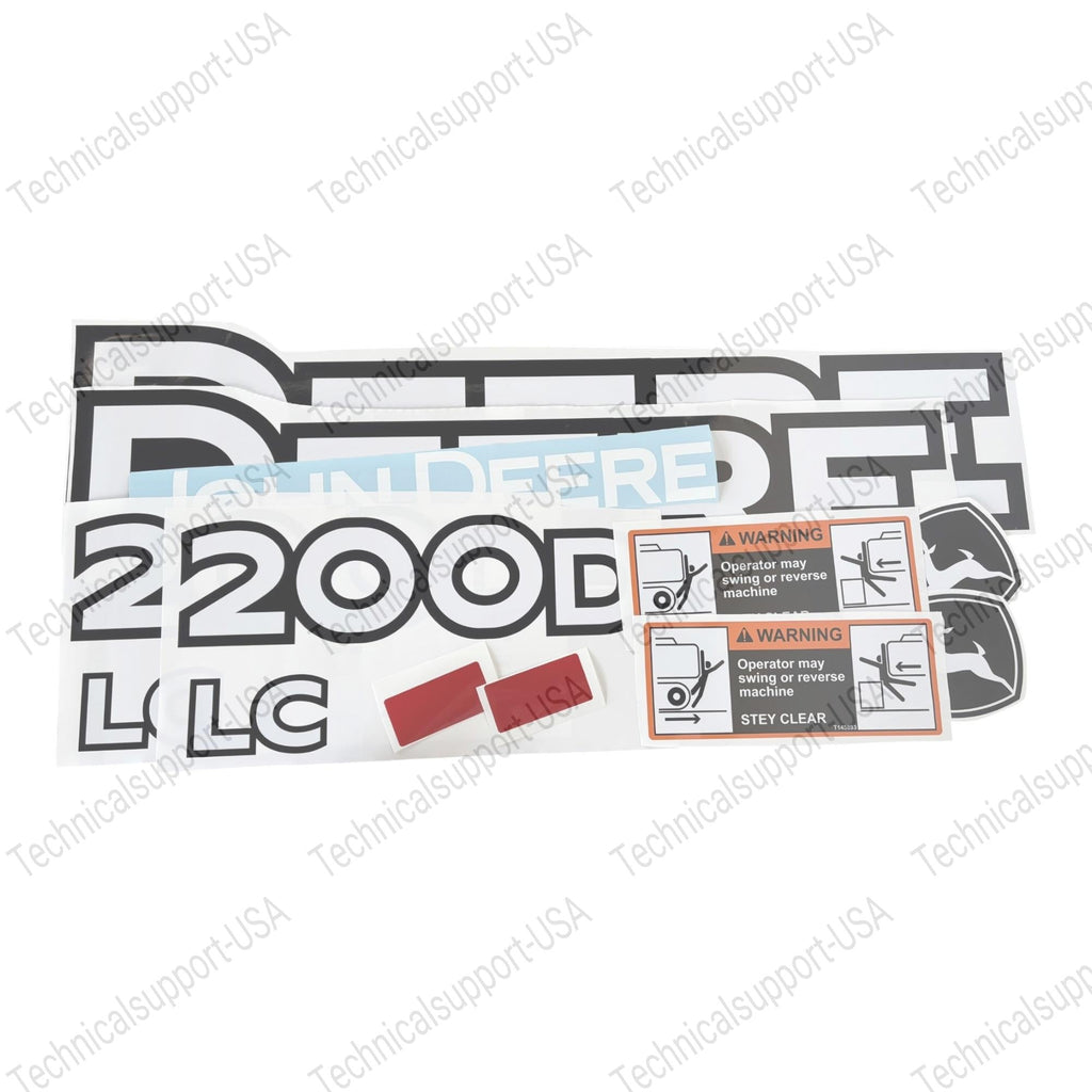 Decal Set for John Deere 200DLC Excavator Vinyl Sticker