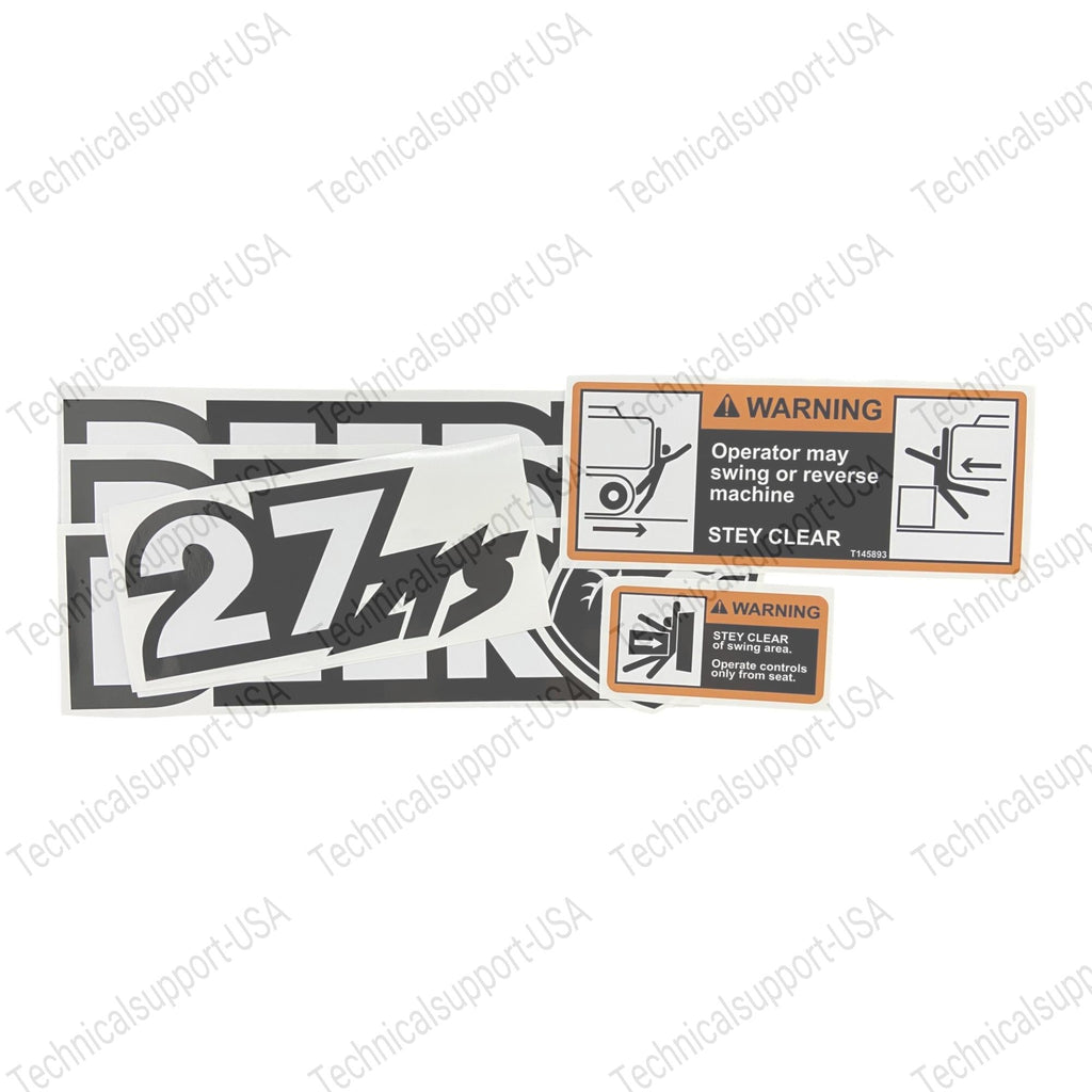 Decal Set for John Deere 27ZTS Excavator Vinyl Sticker