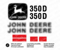 Decal Set for John Deere 350D II Truck Vinyl Sticker