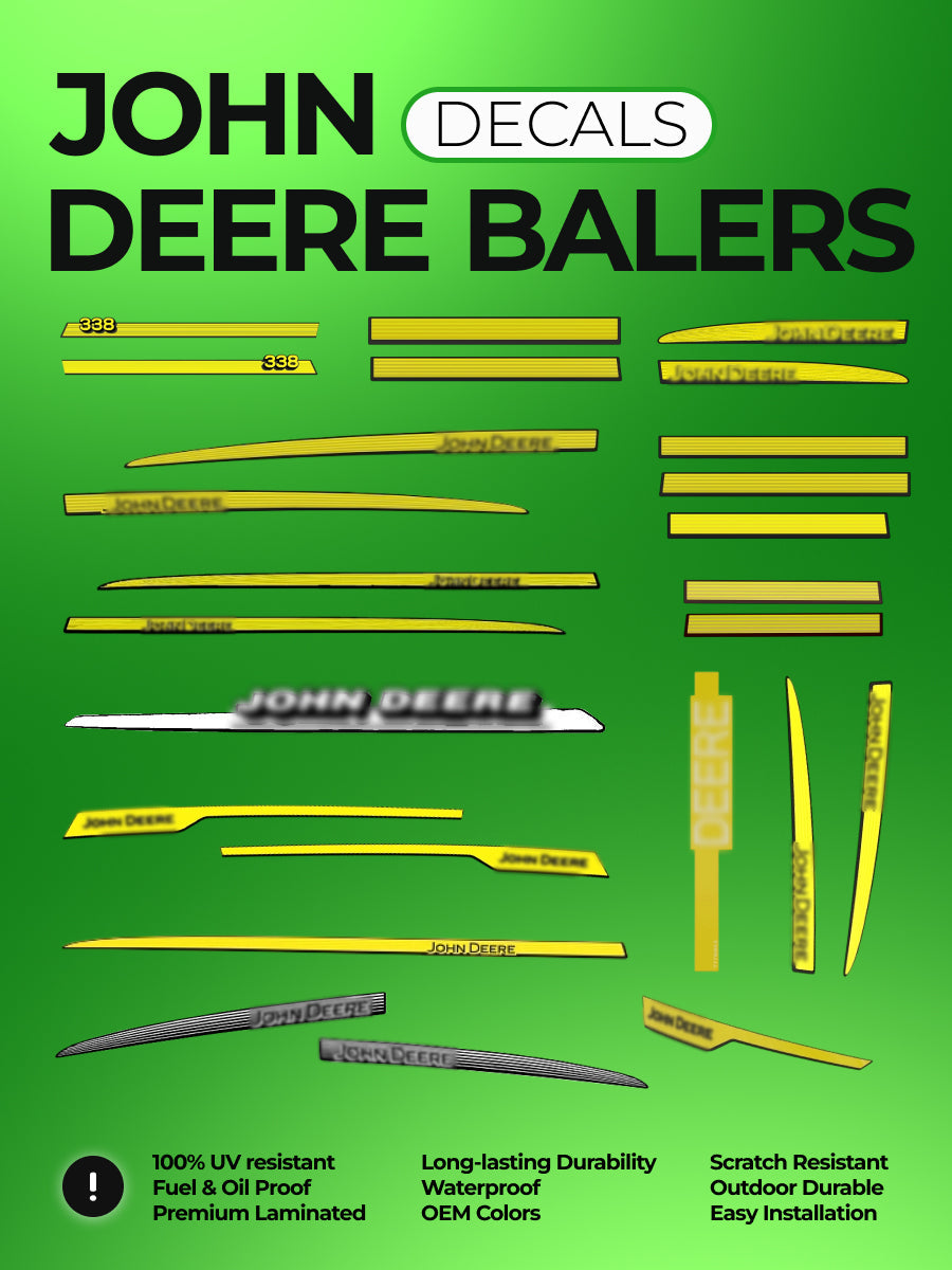 Decal Set for John Deere 592 Baler