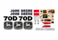 Decal Set for John Deere 70D Excavator Vinyl Sticker