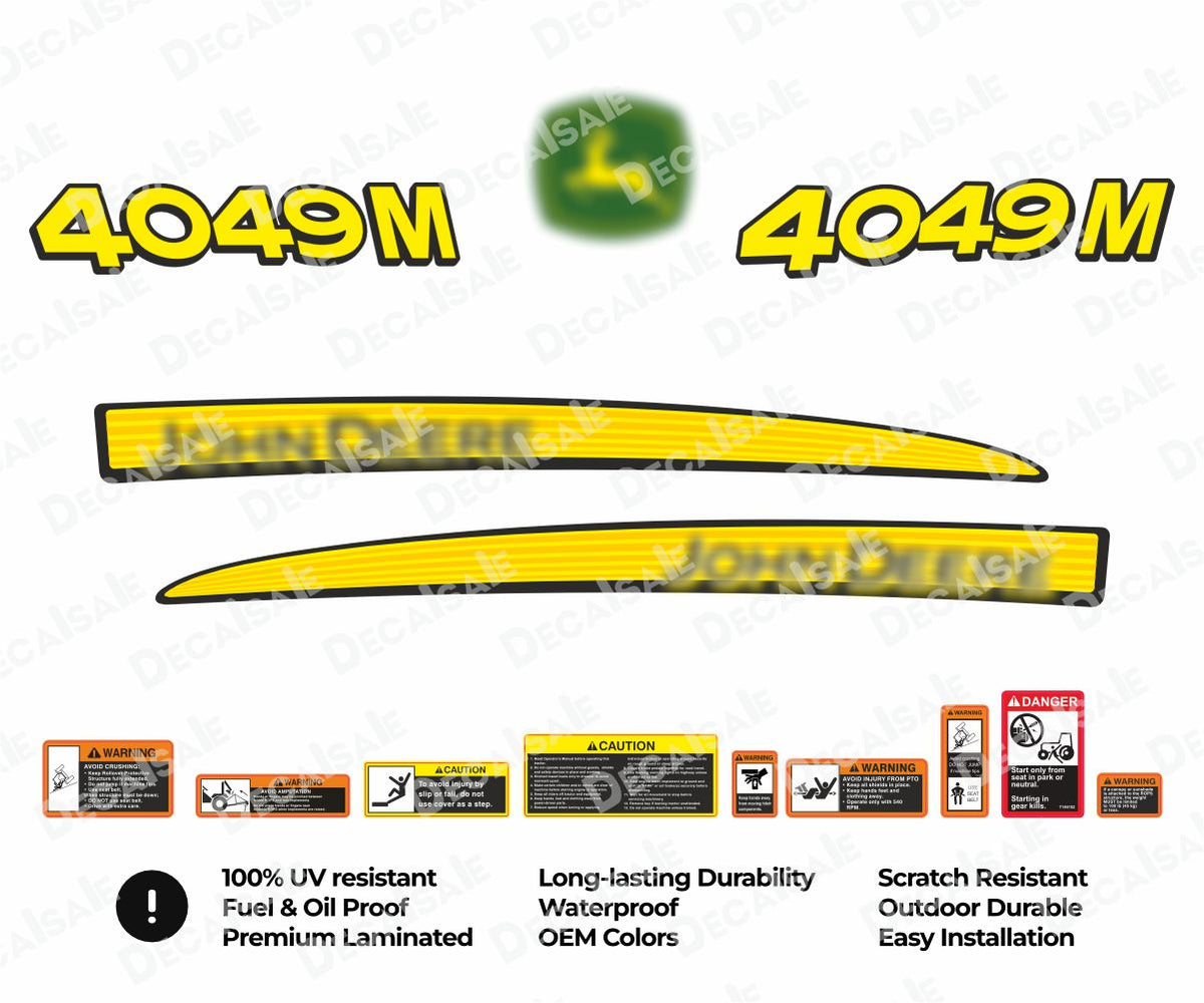 4049M tractor decal kit for John Deere