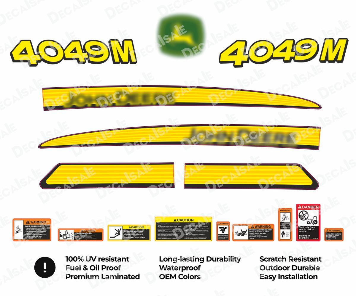 4049M tractor decal kit for John Deere