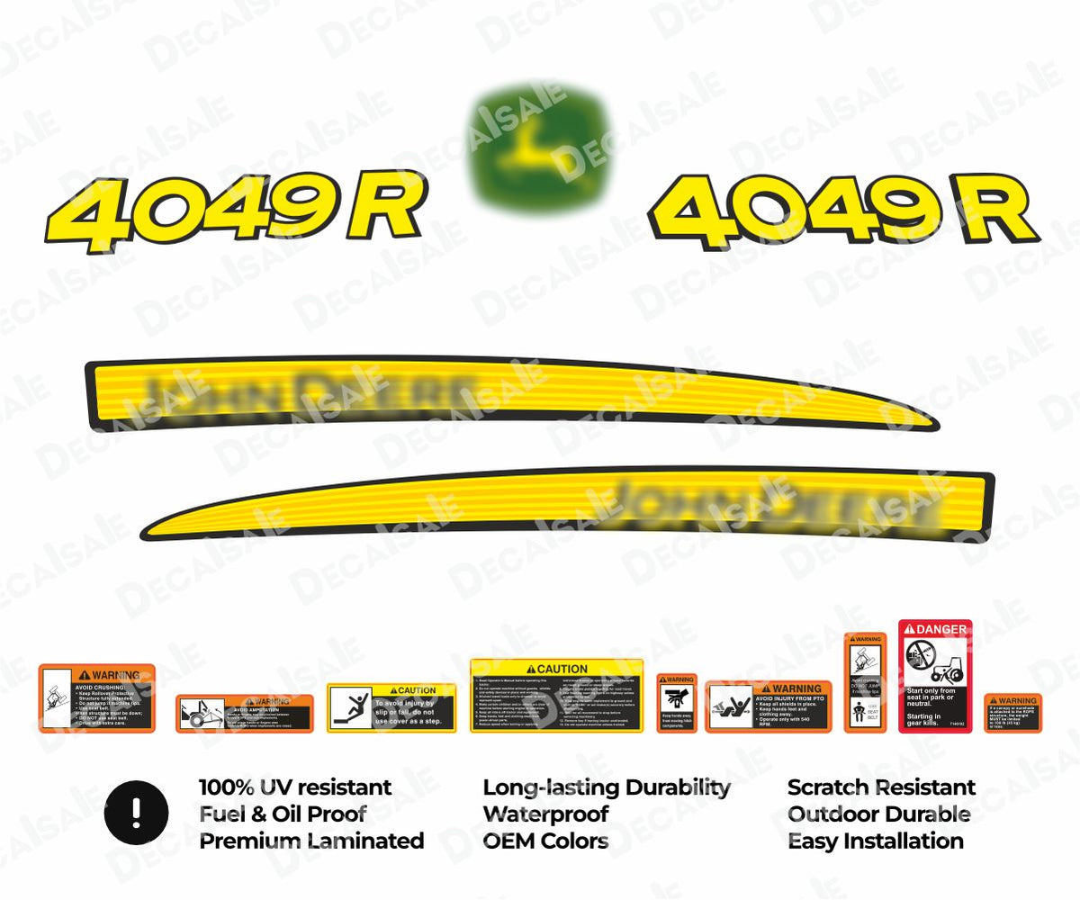 4049R tractor decal kit for John Deere