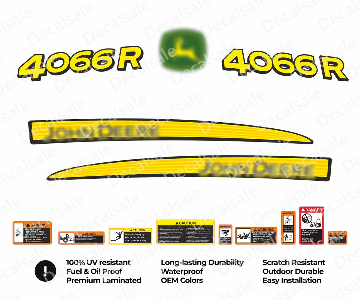 4066R tractor decal kit for John Deere