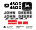 Decal Set for John Deere 450D Bulldozer Vinyl Sticker