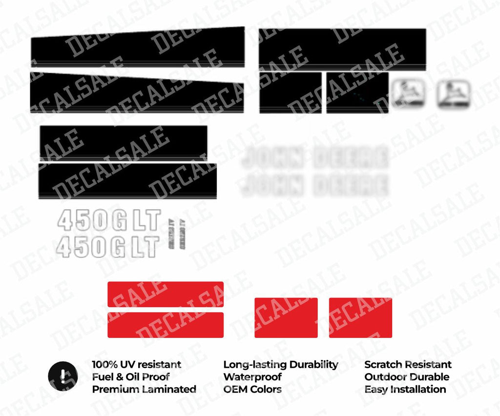 Decal Set for John Deere 450G Dozer Vinyl Sticker