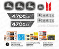 Decal Set for John Deere 470GLC Excavator Vinyl Sticker