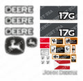 Decal Set for John Deere 17G Excavator Vinyl Sticker