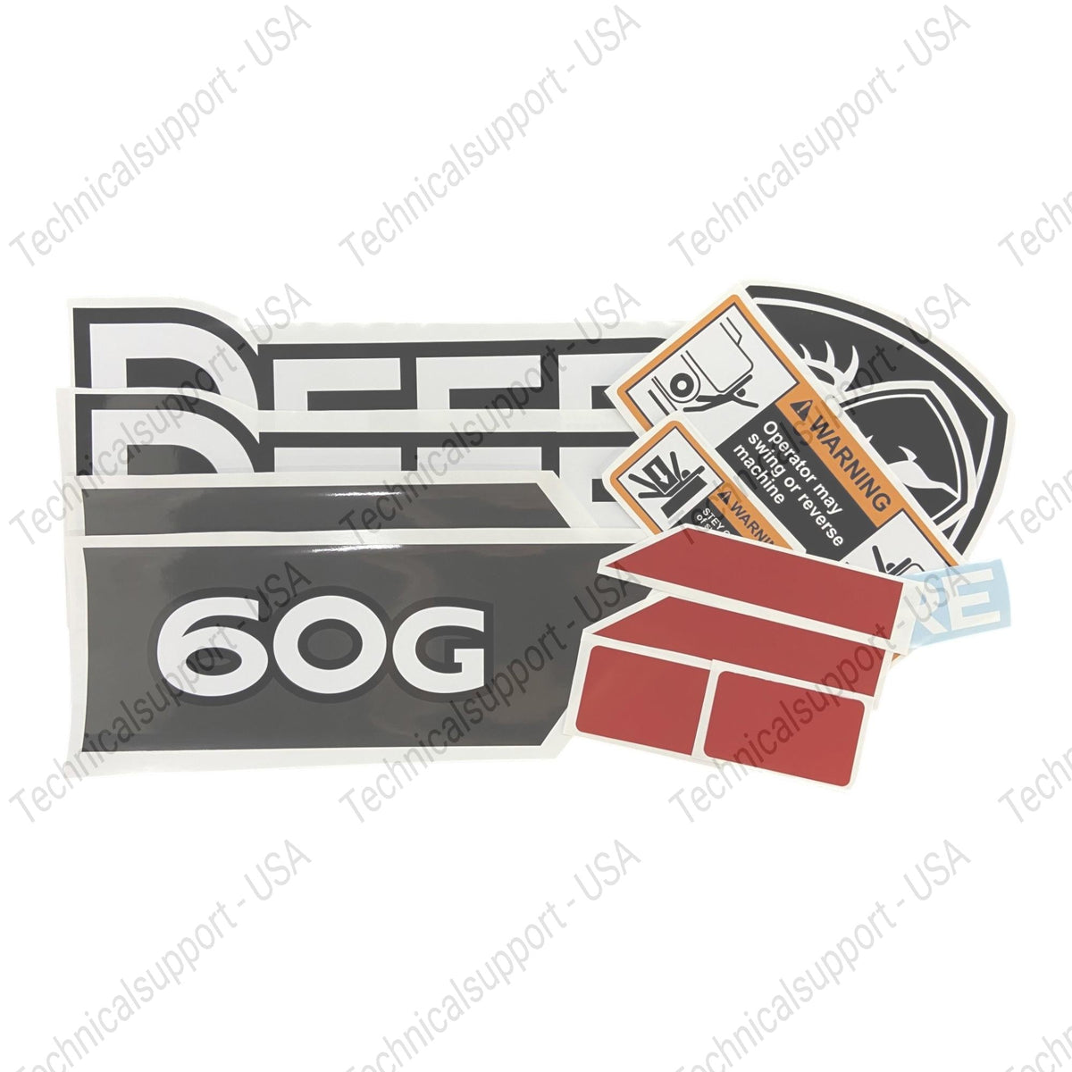 Decal Set for John Deere 60G Excavator Vinyl Sticker
