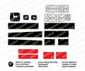 Decal Set 650G LGP Dozer Vinyl Label Sticker Kit for John Deere