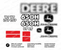 Laminated External Decal Set for John Deere 650H Crawler Dozer Vinyl Label Sticker
