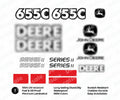 Decal Set for John Deere 655C Loader Vinyl Sticker