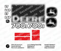 Decal Set for John Deere 700J-II Dozer Vinyl Sticker