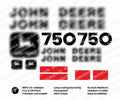 Decal Set for John Deere 750 Bulldozer Vinyl Sticker