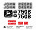 Decal Set for John Deere 750B LT Bulldozer Vinyl Label Sticker
