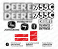 Decal Set for John Deere 755C Loader Vinyl Sticker