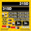 Decal Set for John Deere 315D Backhoe Vinyl Sticker