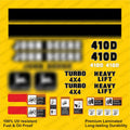 Decal Set for John Deere 410D Loader Vinyl Sticker