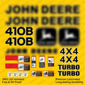 Decal Set for John Deere 410B Loader Vinyl Sticker