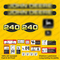 Laminated External Decal Set for John Deere 240 Loader Vinyl Label Sticker Kit
