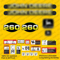Laminated External Decal Set for John Deere 260 Loader Vinyl Label Sticker Kit
