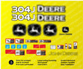 Decal Set for John Deere 304J Loader Vinyl Sticker