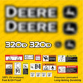 Decal Set for John Deere 320D Loader Vinyl Sticker