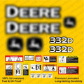 Decal Set for John Deere 332D Loader Vinyl Sticker