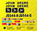 Decal Set for John Deere 544D Loader Vinyl Sticker