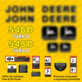 Restore the look of your Skidder 548D with heavy-duty decal set for John Deere