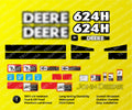 Decal Set for John Deere 624H LL Log Loader Vinyl Sticker