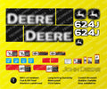 Decal Set for John Deere 624J Loader Vinyl Sticker
