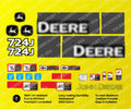 Decal Set for John Deere 724J Loader Vinyl Sticker