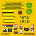Restore the look of your Skidder 848H with heavy-duty decal set for John Deere