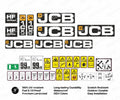 Decal for JCB 1CX Backhoe Loader  Heavy Duty 4 Layer Laminated Label Kit