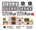 Decal Set for John Deere 160C LC Excavator Vinyl Sticker