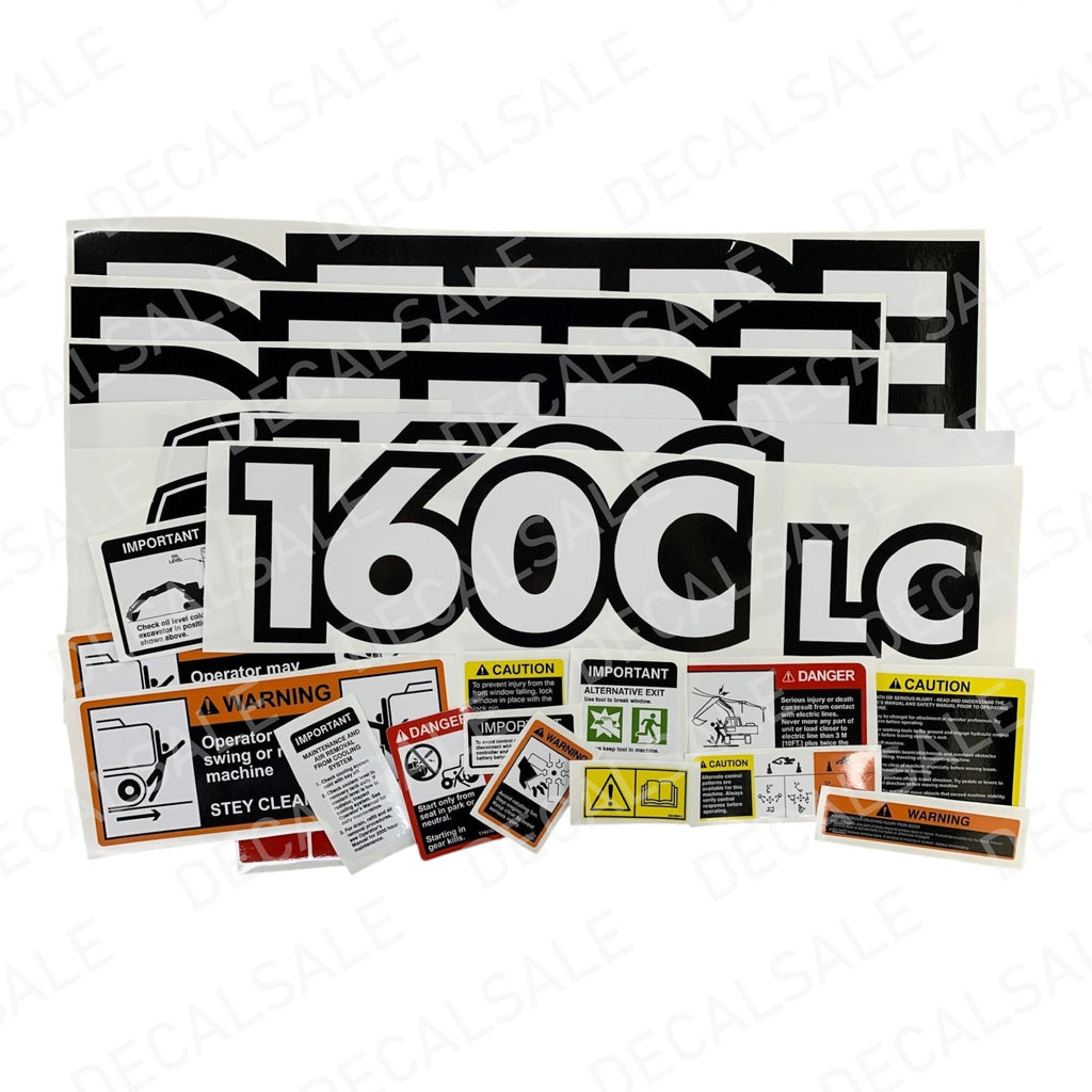 Decal Set for John Deere 160C LC Excavator Vinyl Sticker