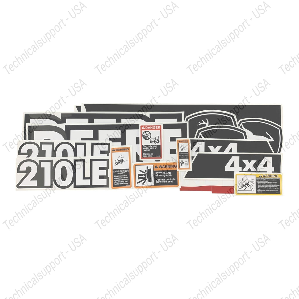 Decal Set for John Deere 210LE Loader Vinyl Sticker