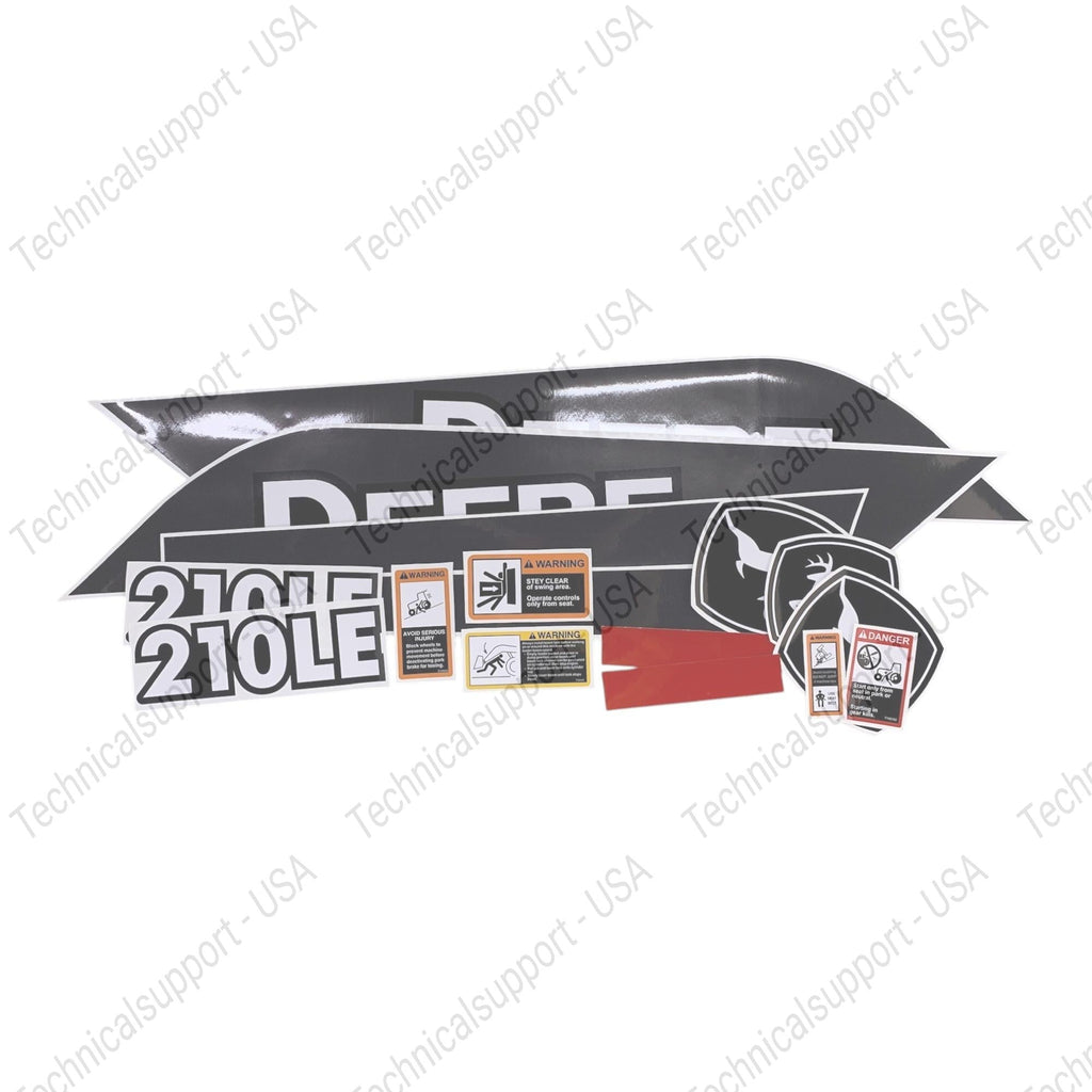Decal Set for John Deere 210LE Loader Vinyl Sticker