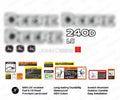 Decal Set for John Deere 240DLC Excavator Vinyl Sticker