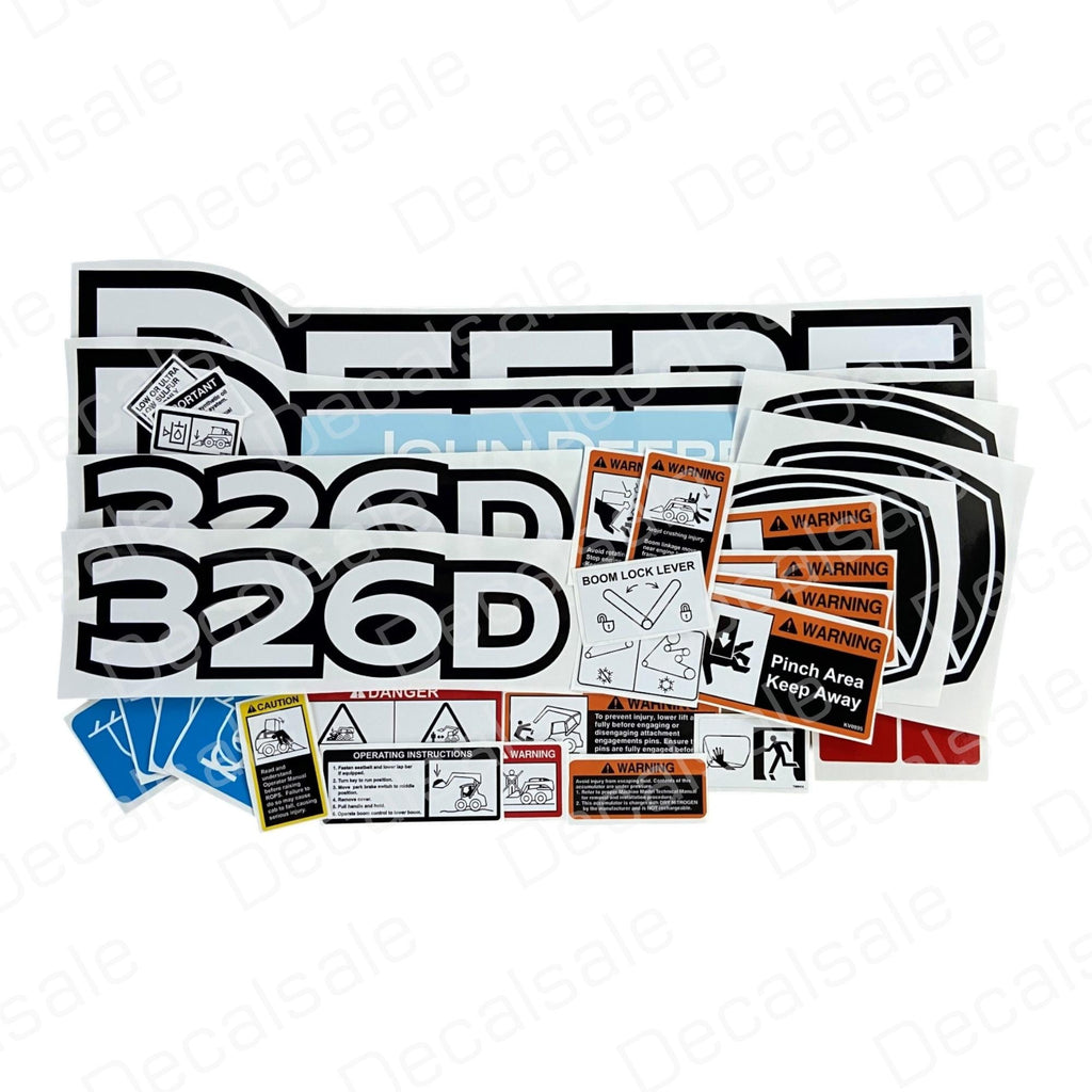 Decal Set for John Deere 326D Loader Vinyl Sticker