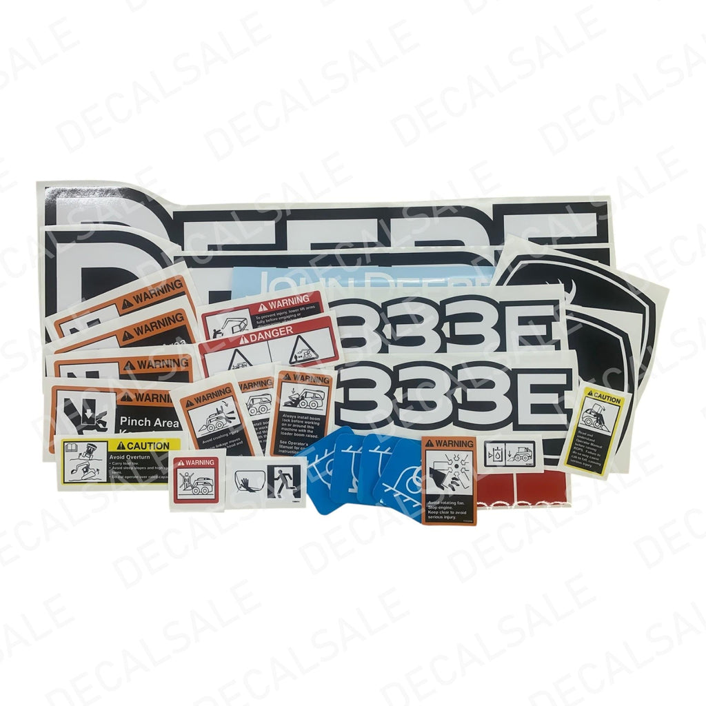 Decal Set for John Deere 333E Track Loader Vinyl Sticker