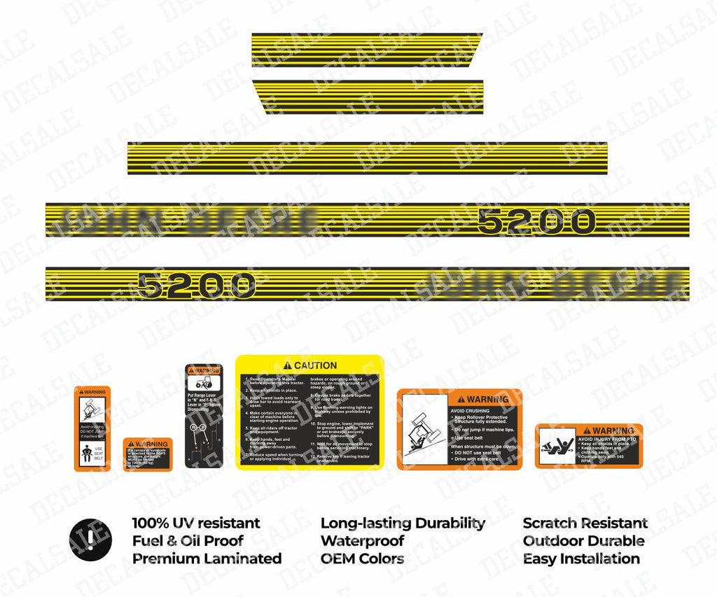 5200 Tractor Decal Kit for John Deere