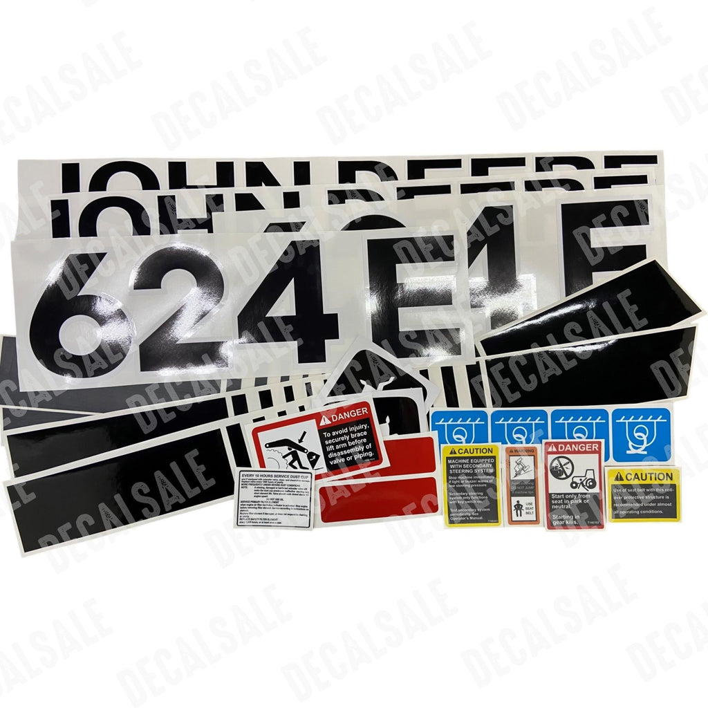 Decal Set for John Deere 624E Loader Vinyl Sticker